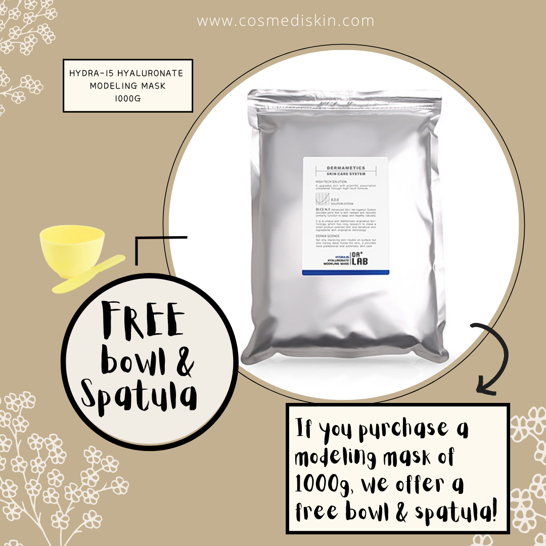 DR+LAB ✧ When purchasing a modeling mask, we give you a FREE Mixing bowl & Spatual Set !