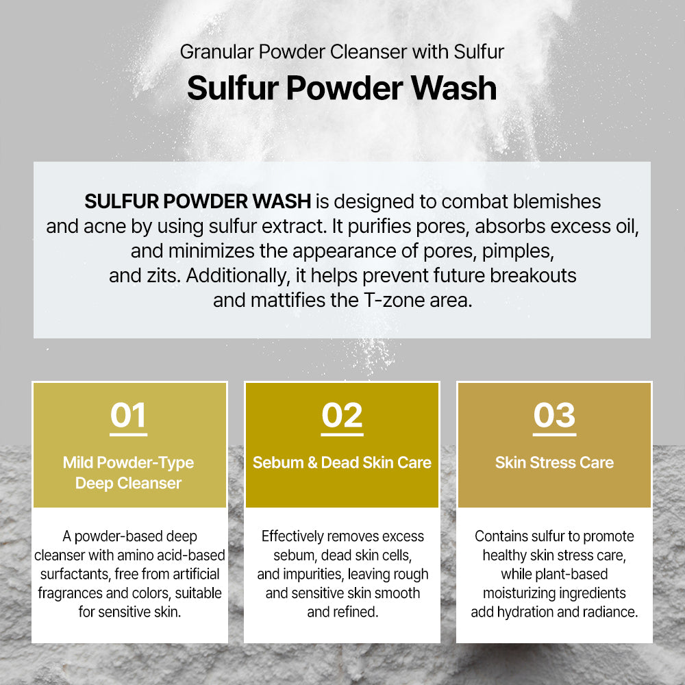 DR+LAB Sulfur Powder Wash – Dr+Lab Cos-Medi-Skin