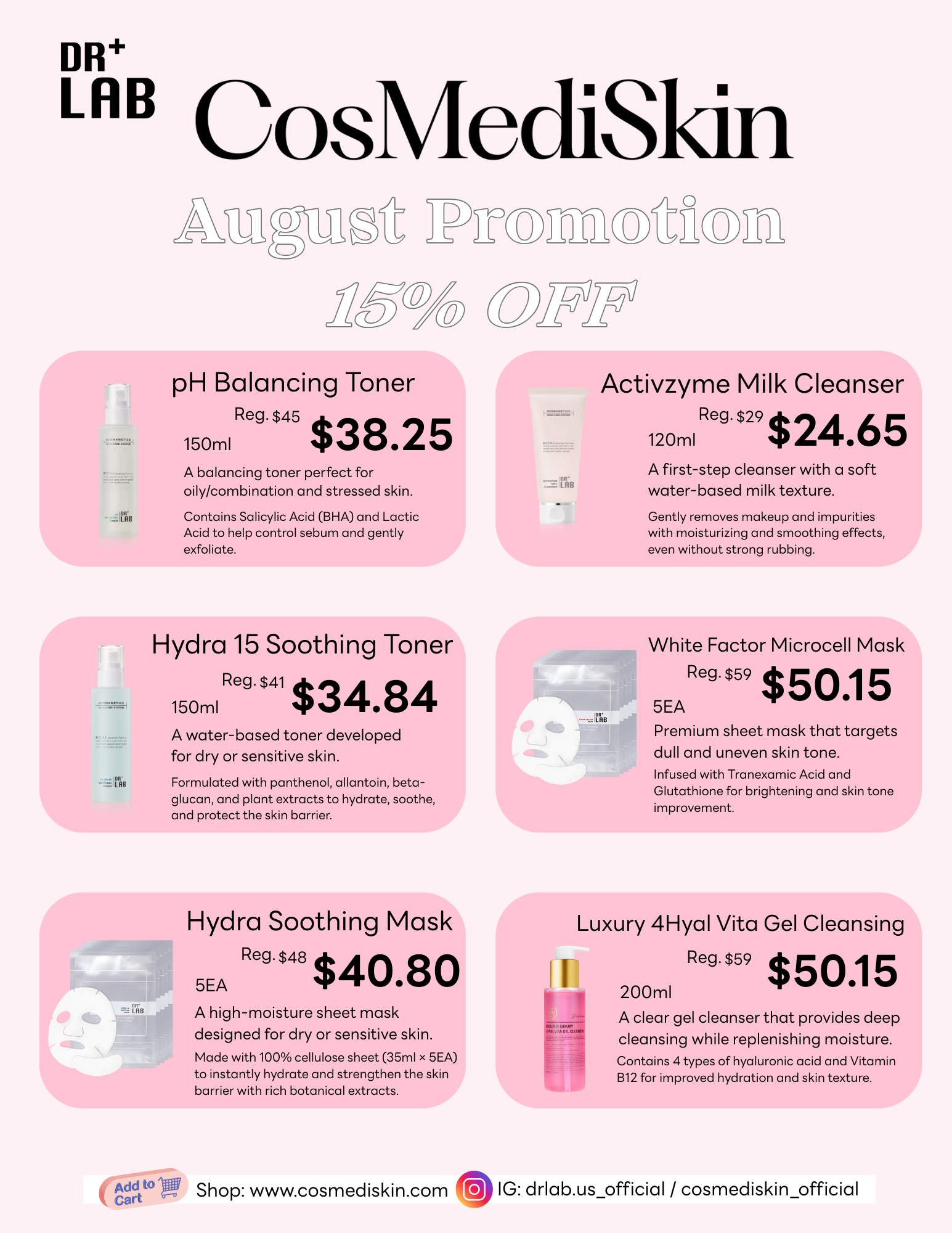 🎀🍒August Special Promotion – 15% OFF
