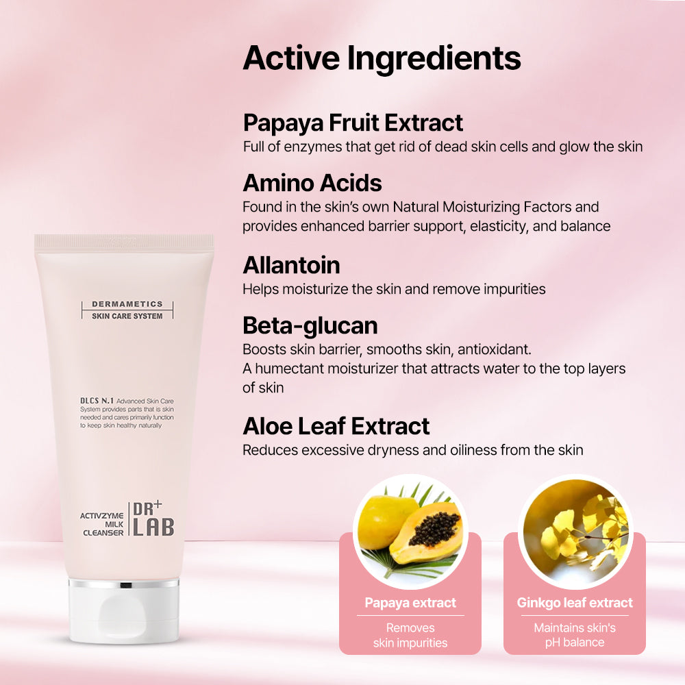 DR+LAB Activezyme Milk Cleanser – Dr+Lab Cos-Medi-Skin