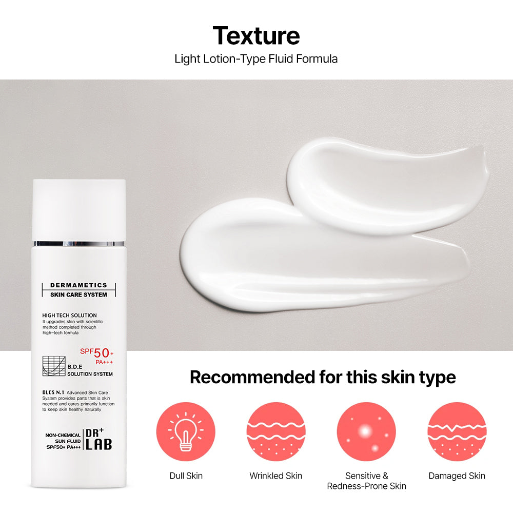 DR+LAB Non-Chemical Sun Fluid SPF50+ PA+++ – Dr+Lab Cos-Medi-Skin