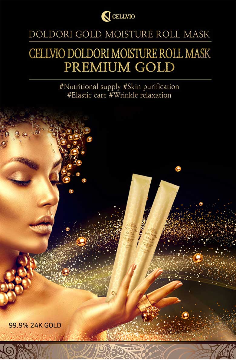 DOLDORI Premium Gold Moisture Roll Mask Pack